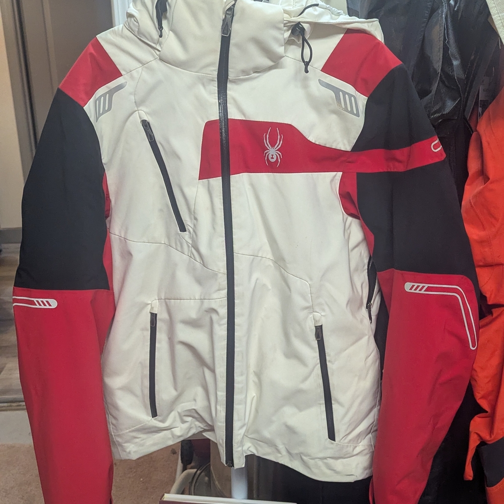Spyder Men's Red and Black Jacket